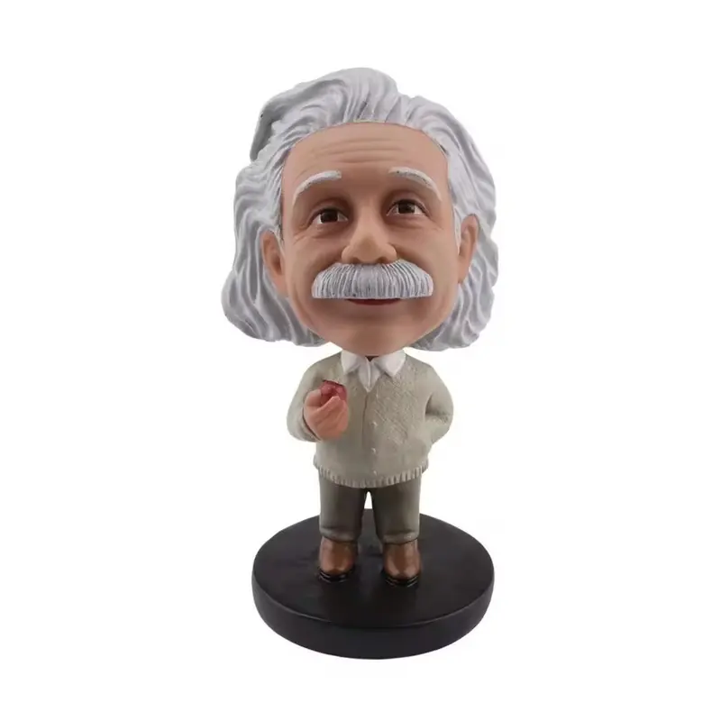 A gray-haired character bobblehead with a mustache